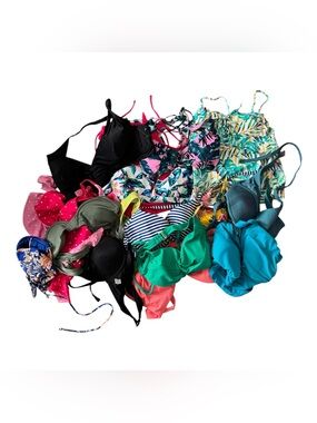 George Women’s Swimwear Lot 19 Pieces Mixed Sizes Bikini Tankini Few NWT